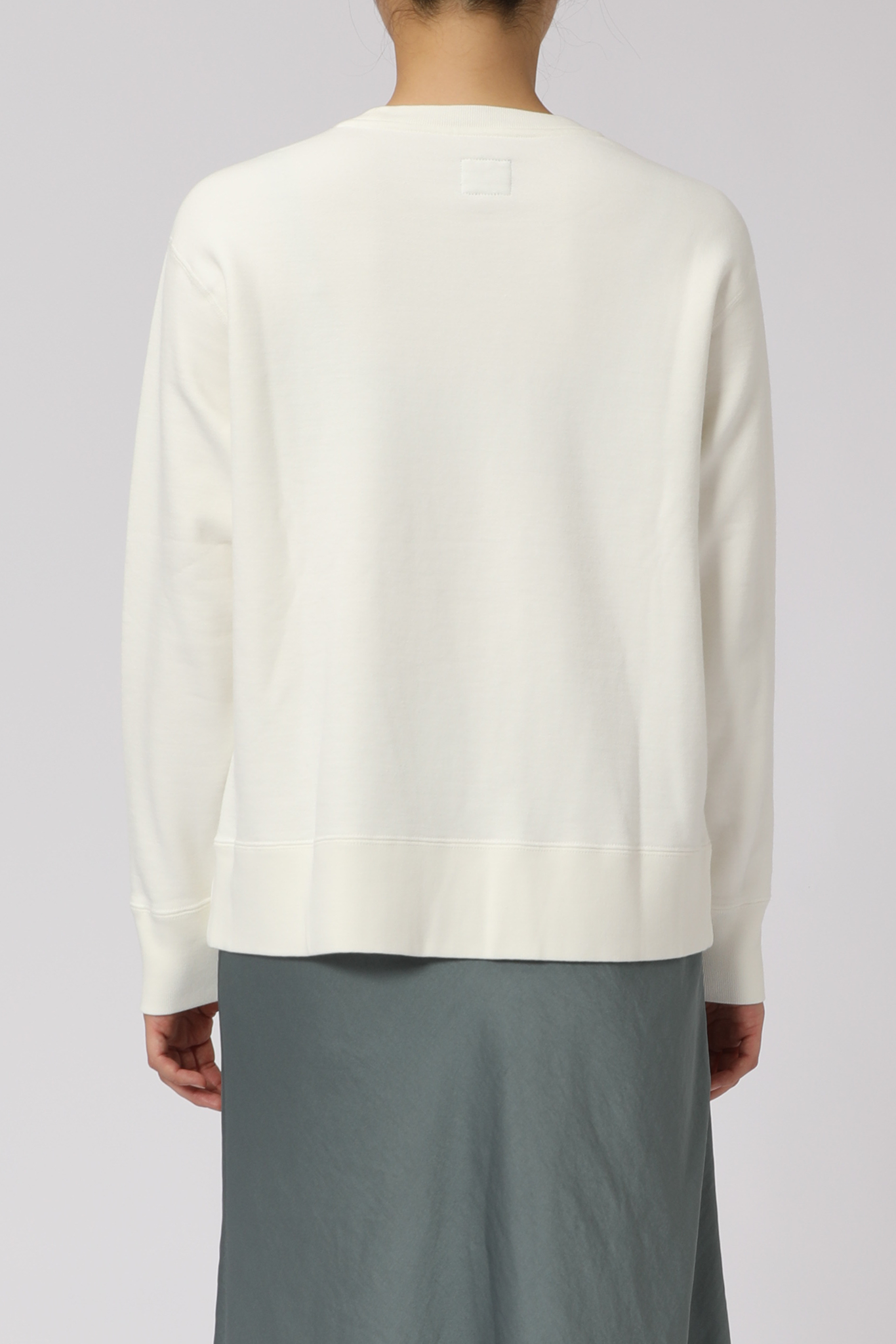 AMERICAN SEA ISLAND COTTON SHORT PULLOVER (和歌山吊り編み)-WHITE