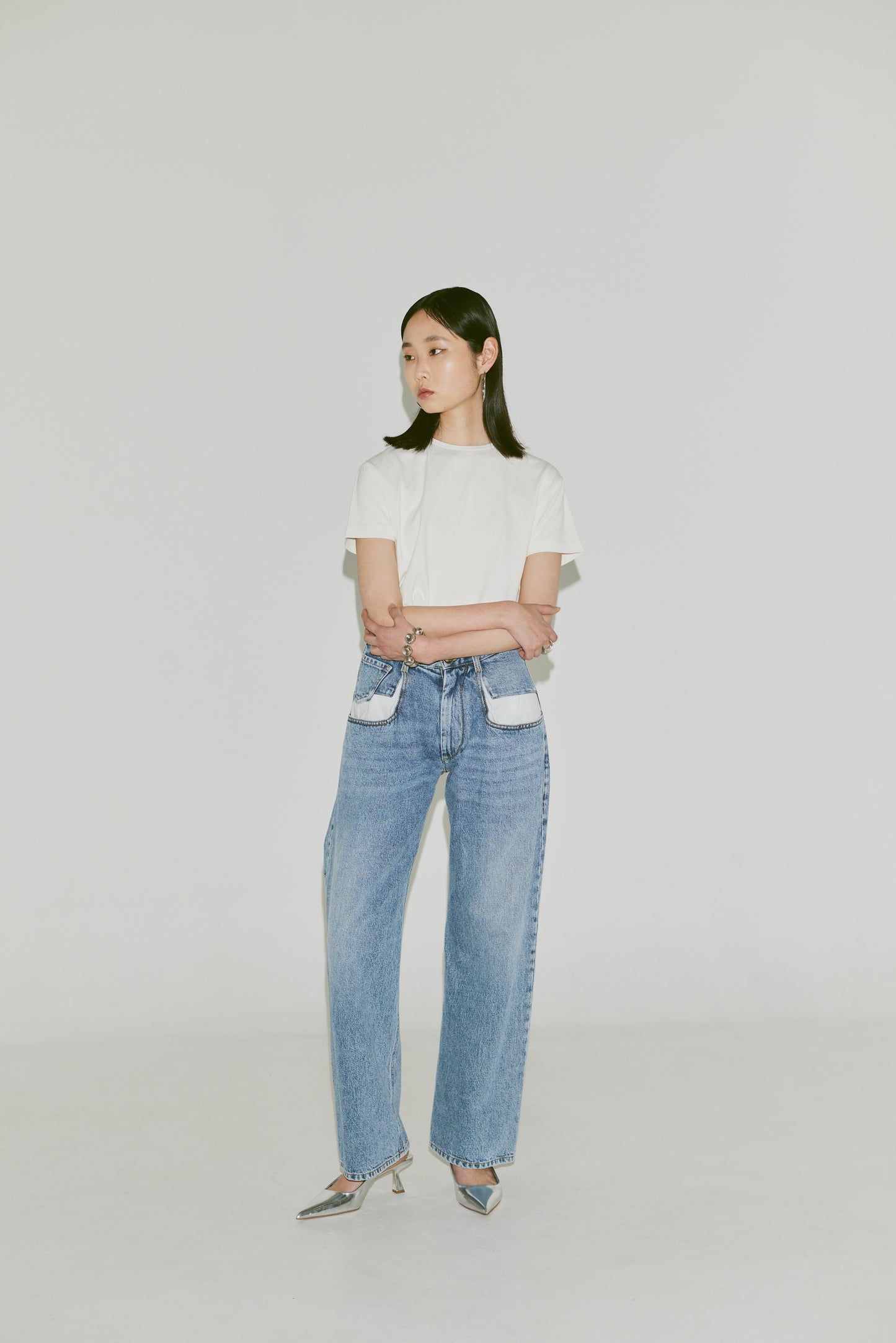 FRESH COMPACT TEE(和歌山カットソー)ーOFF WHITE/WOMEN