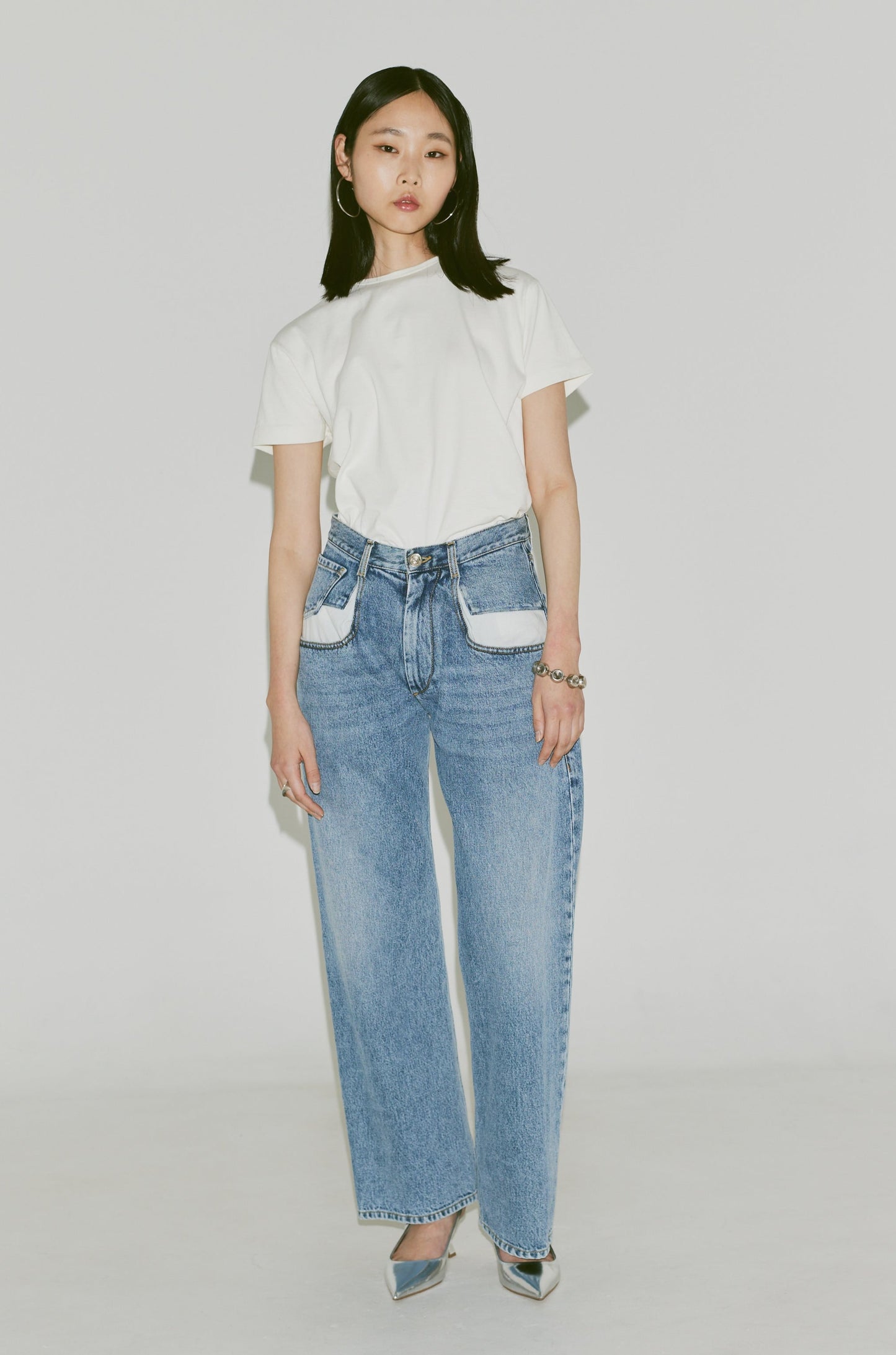 FRESH COMPACT TEE(和歌山カットソー)ーOFF WHITE/WOMEN