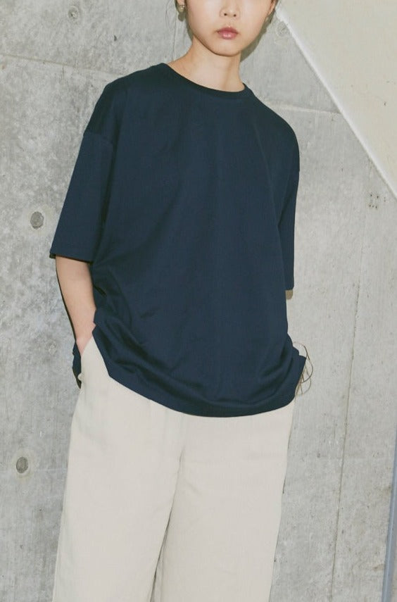 FRESH COMFORT TEE(和歌山カットソー)ーNAVY/UNISEX