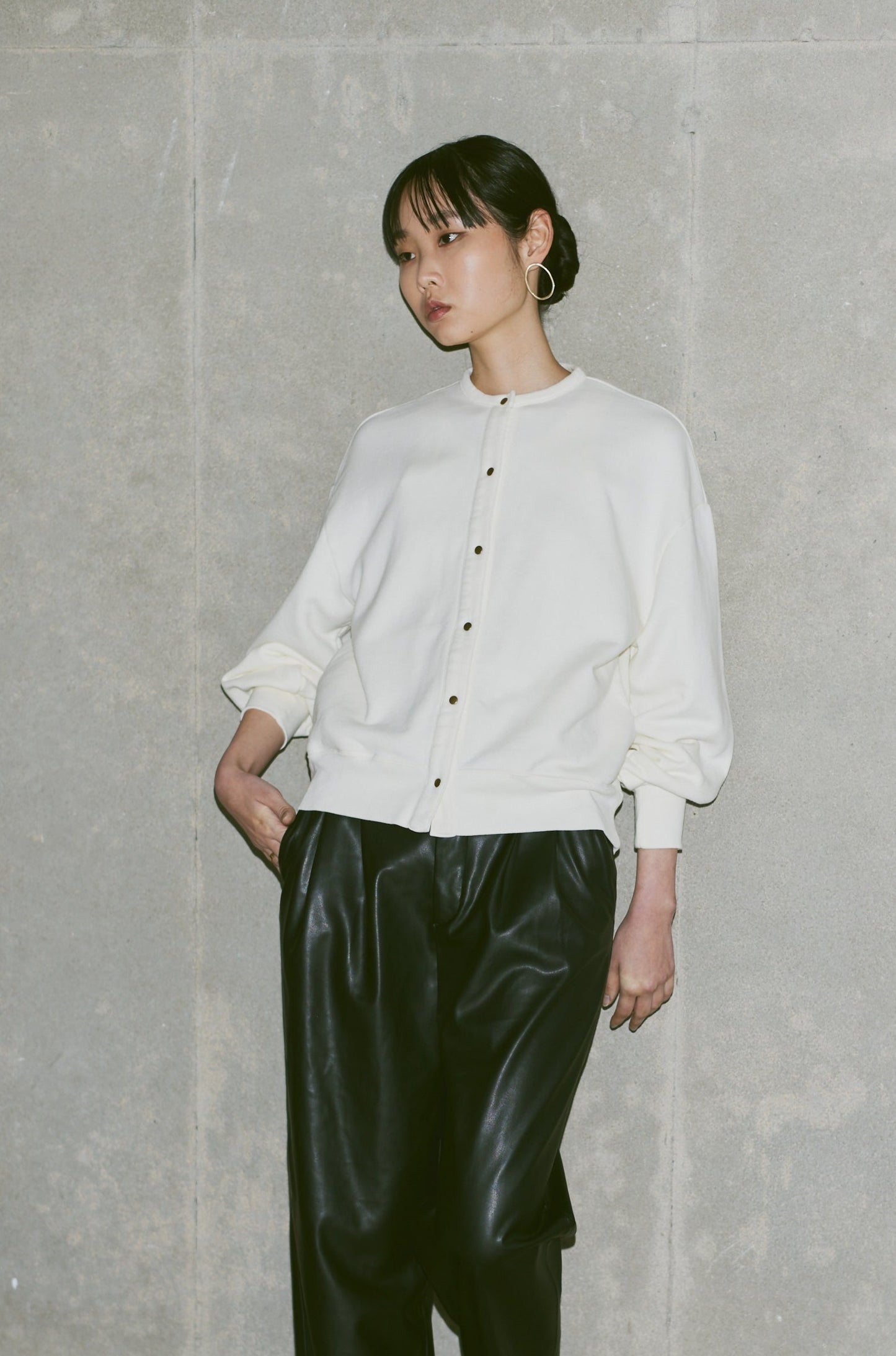 Melt スウェットカーディガンーOff White(Women)
