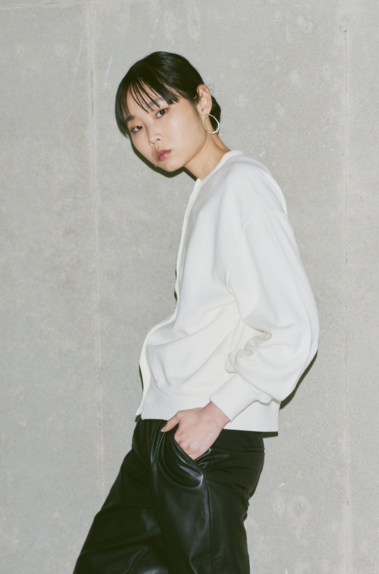 MELT CARDIGAN(和歌山裏毛)ーOFF WHITE