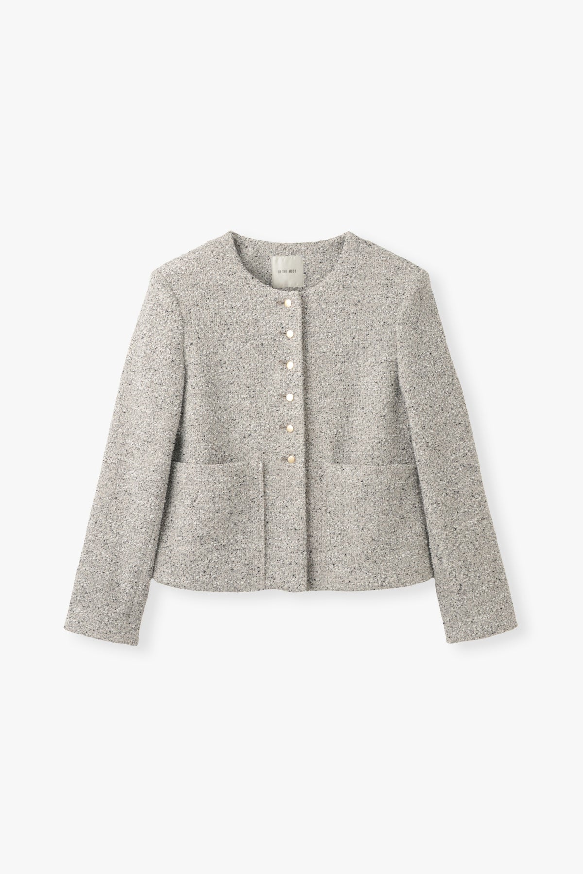Fancy Tweed Short Jacket / Mix