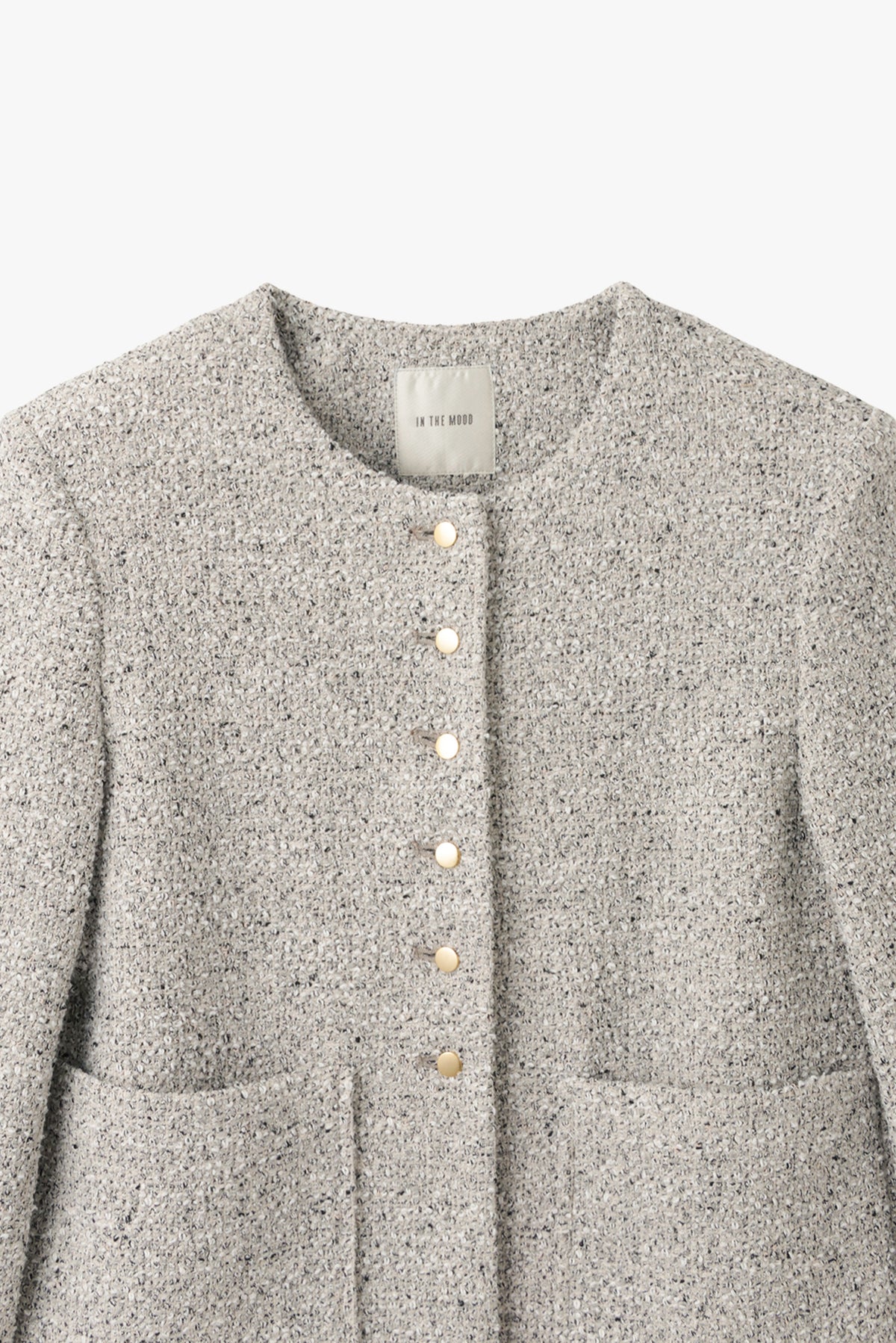 Fancy Tweed Short Jacket / Mix