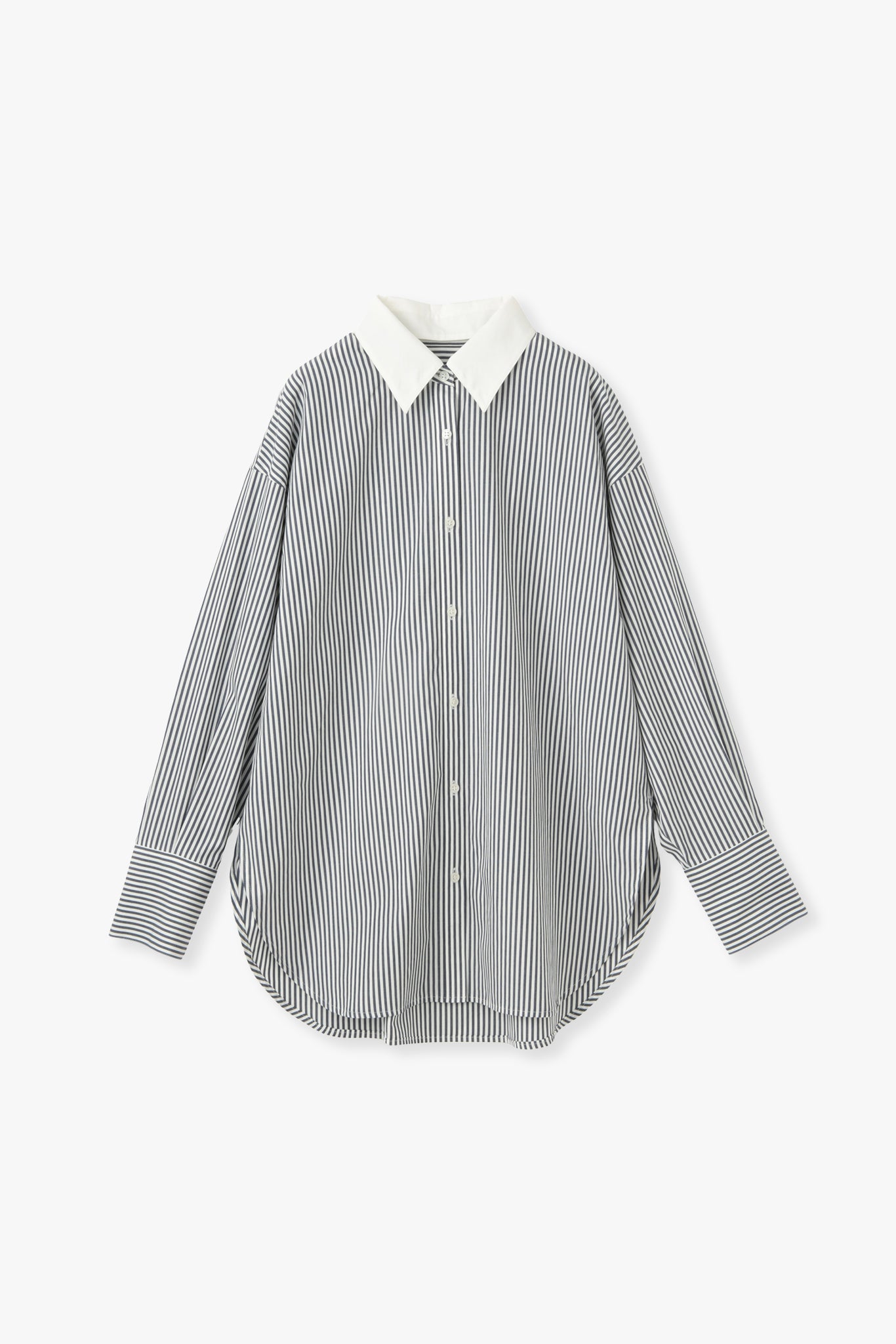 【PRE ORDER】2Way Stripe Shirt（Banshu-Ori）ーNAVY