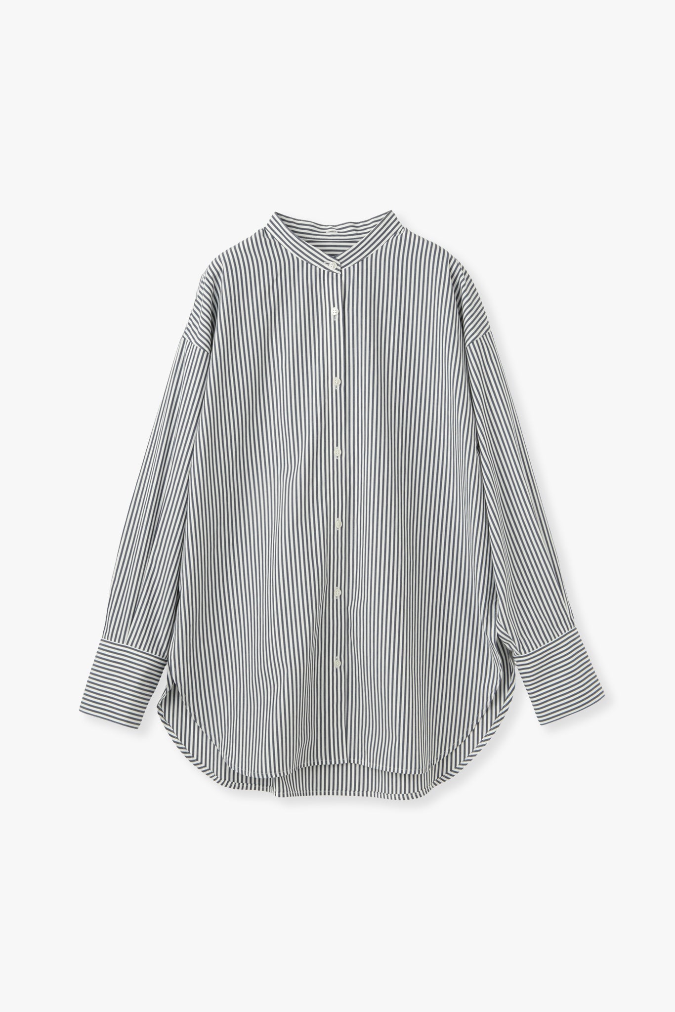 【PRE ORDER】2Way Stripe Shirt（Banshu-Ori）ーNAVY