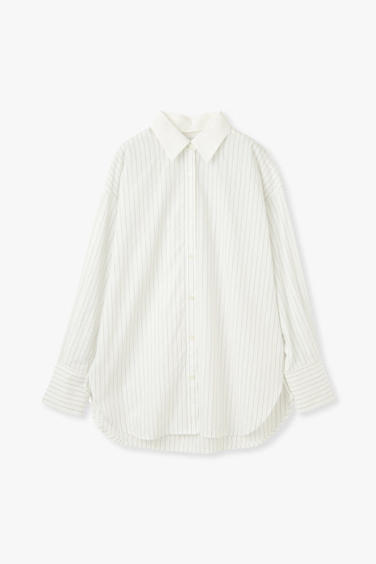 【PRE ORDER】2Way Stripe Shirt（Banshu-Ori）ーWHITE