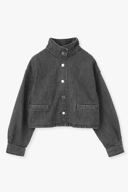 Stand Collar Denim Jaket（kojima denim）ーGRAY