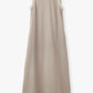 Cotton Satin Summer Dress / Khaki