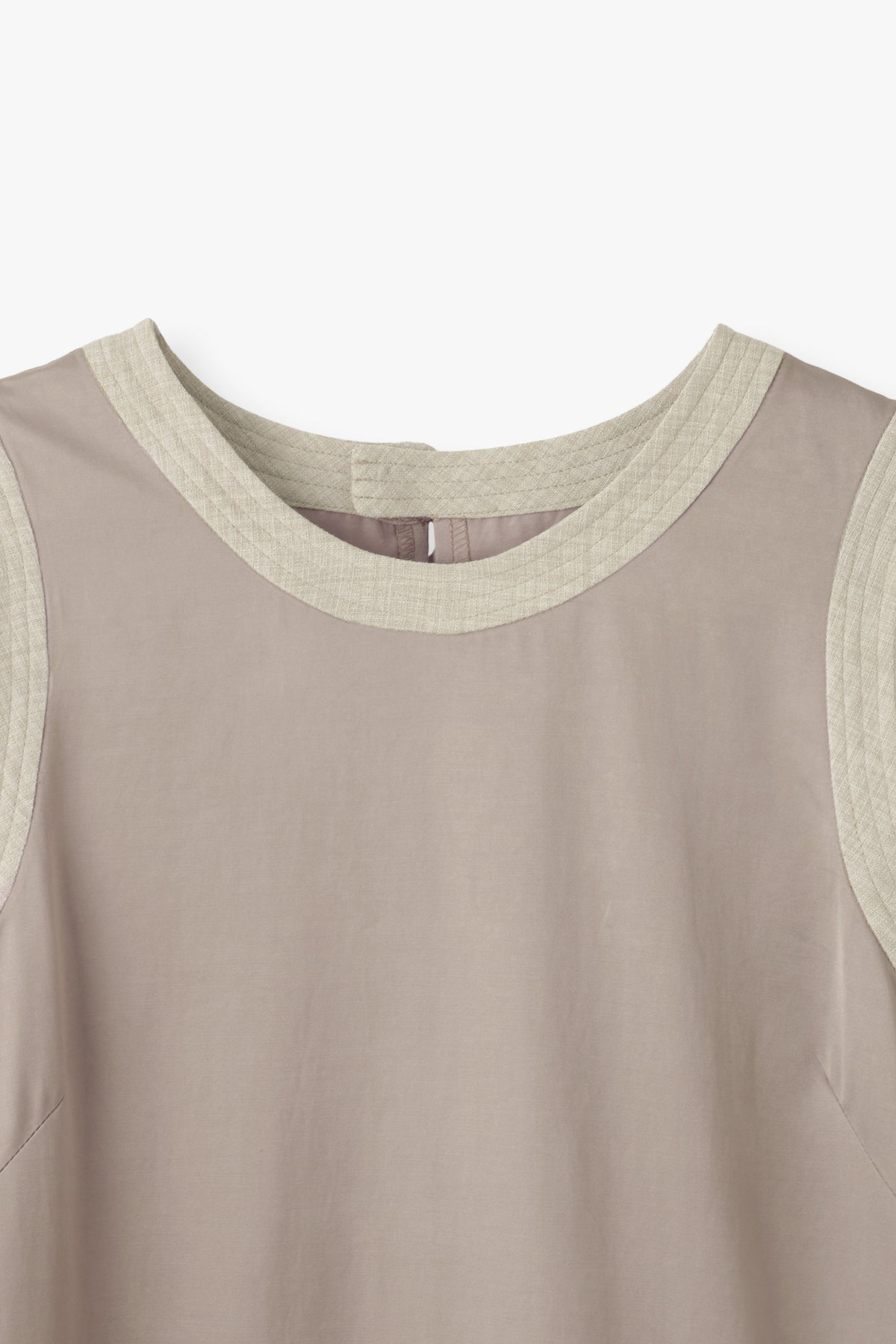 Cotton Satin Summer Dress / Khaki