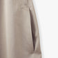 Cotton Satin Summer Dress / Khaki