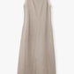 Cotton Satin Summer Dress / Khaki