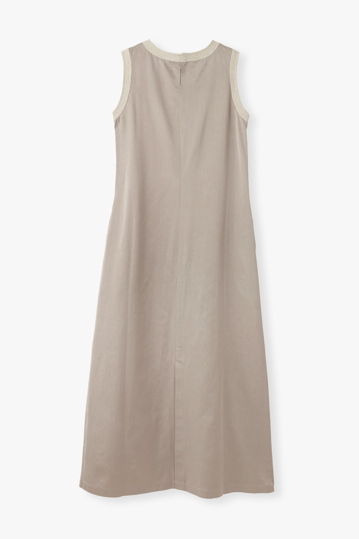 Cotton Satin Summer Dress / Khaki