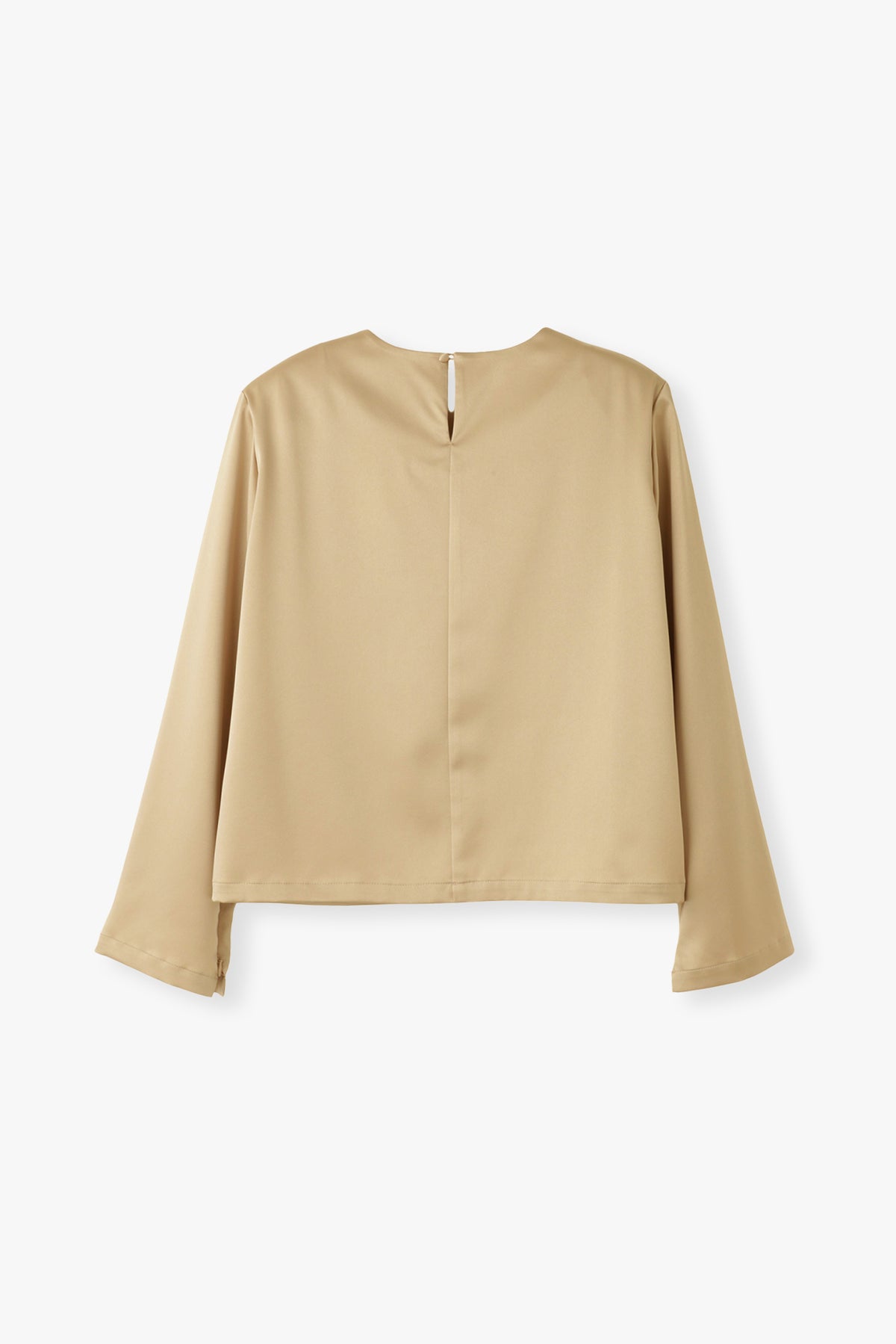 Satin Shoulderpad Blouse / Gold