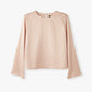 Satin Shoulderpad Blouse
