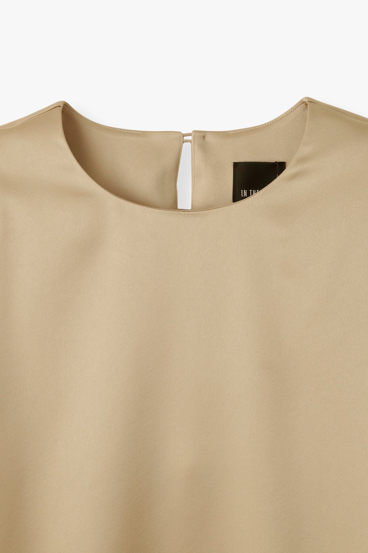 Satin Shoulderpad Blouse / Gold