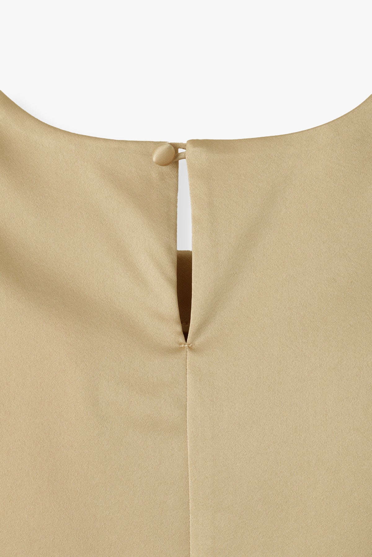 Satin Shoulderpad Blouse / Gold