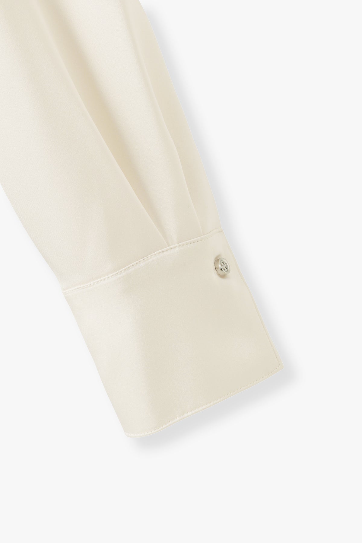 2way Bowtie Satin Blouse / White