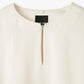 2way Bowtie Satin Blouse / White