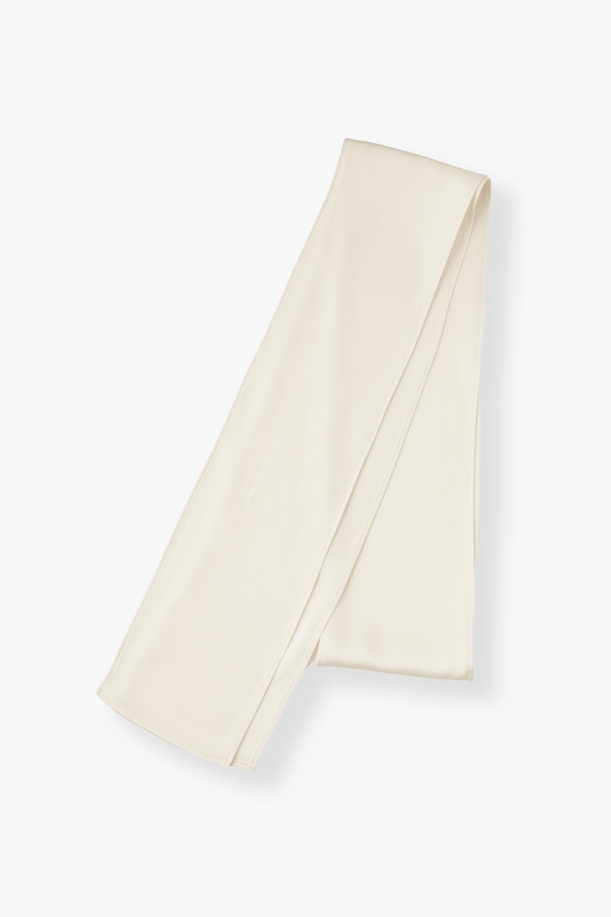 2way Bowtie Satin Blouse / White