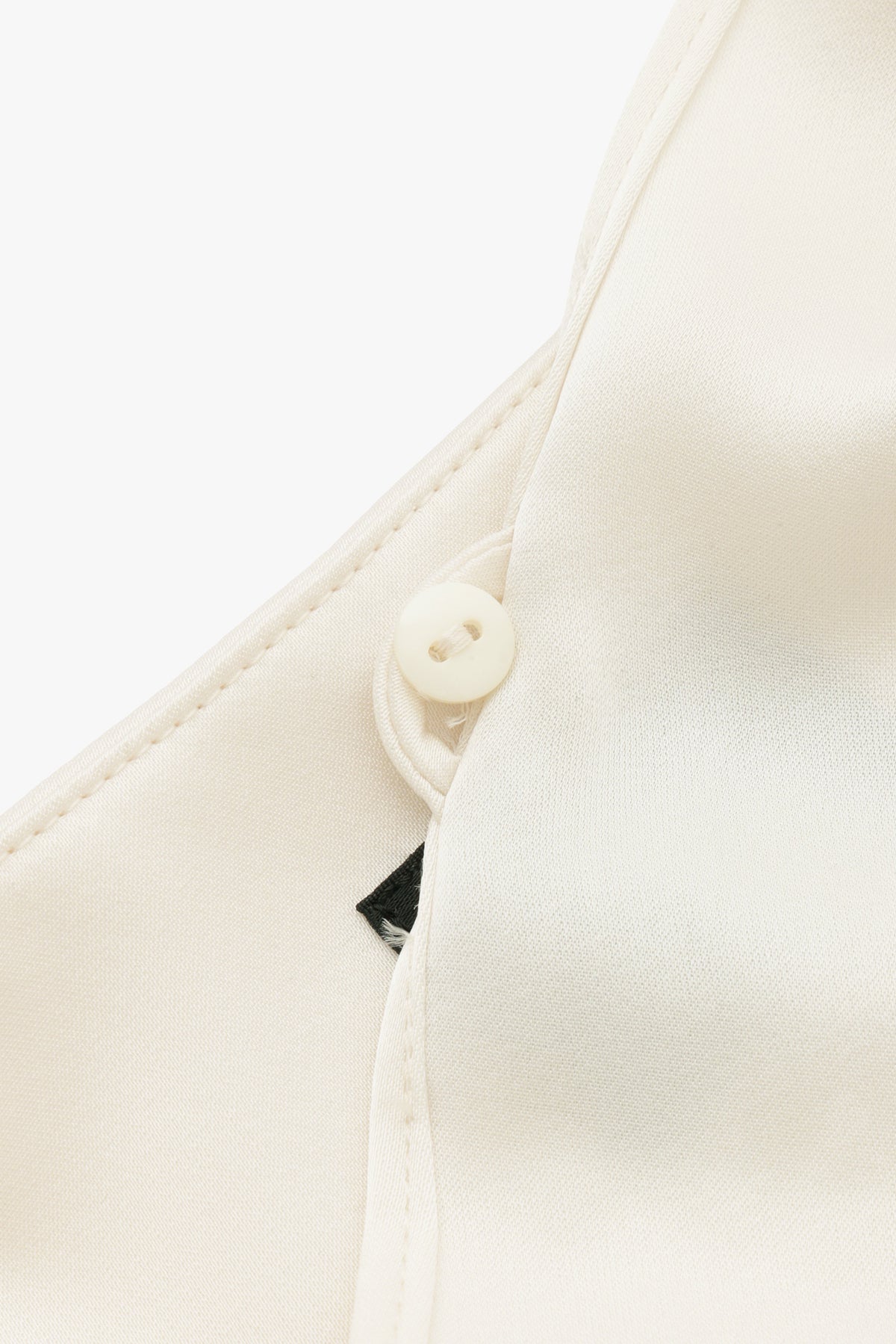 2way Bowtie Satin Blouse / White