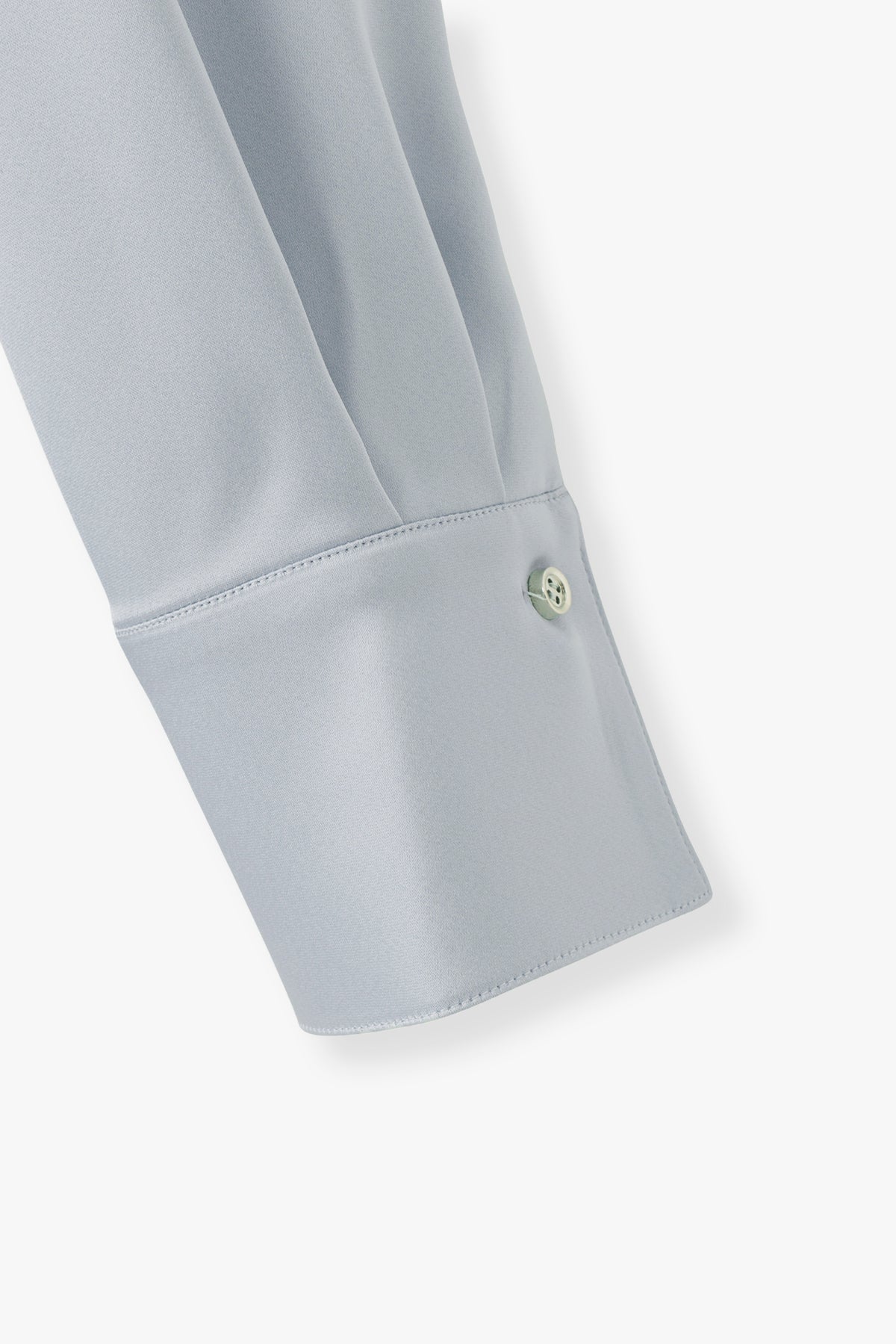 2way Bowtie Satin Blouse / Blue