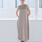 Cotton Satin Summer Dress