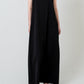 Cotton Satin Summer Dress / Black