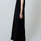 Cotton Satin Summer Dress / Black