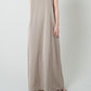 Cotton Satin Summer Dress / Khaki