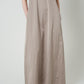 Cotton Satin Summer Dress / Khaki