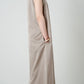 Cotton Satin Summer Dress / Khaki