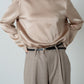 Satin Shoulderpad Blouse / Gold