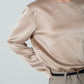 Satin Shoulderpad Blouse / Gold