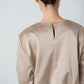 Satin Shoulderpad Blouse / Gold