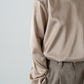 Satin Shoulderpad Blouse / Gold