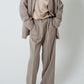 Satin Shoulderpad Blouse / Gold