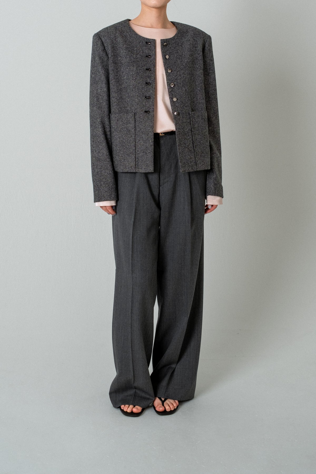 Knep Tweed Shiot Jacket / Dark Gray