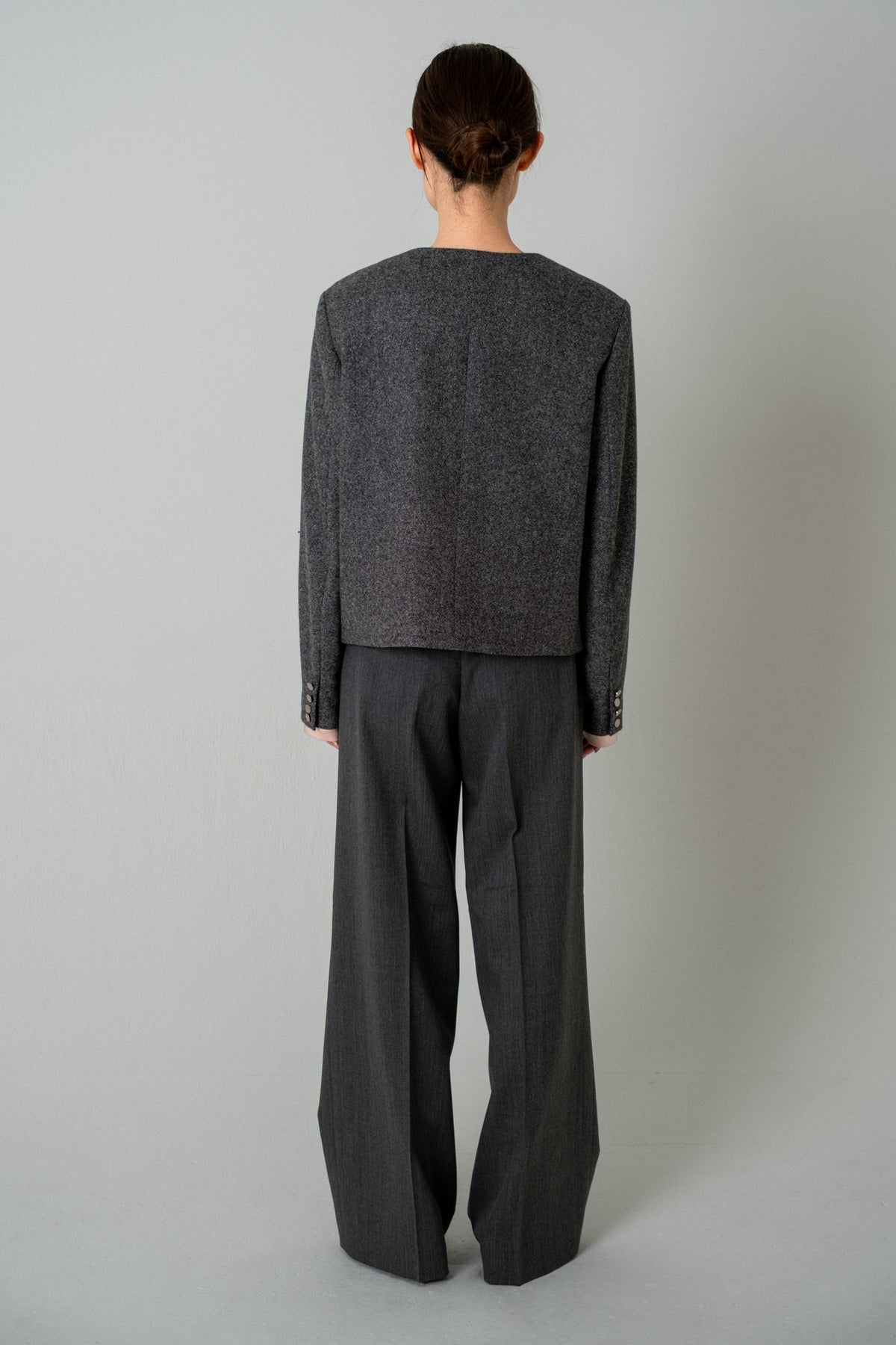Knep Tweed Shiot Jacket / Dark Gray