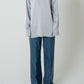 2way Bowtie Satin Blouse / Blue