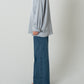 2way Bowtie Satin Blouse / Blue