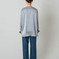 2way Bowtie Satin Blouse / Blue