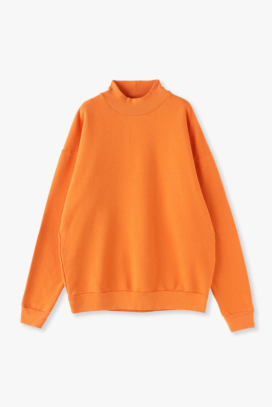 Melt モックネックスウェットシャツ‐Orange（Unisex）