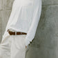 Fresh スクエアポケットロングTシャツーOff White（Unisex）